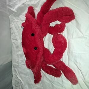 Plush Red Crab Toy